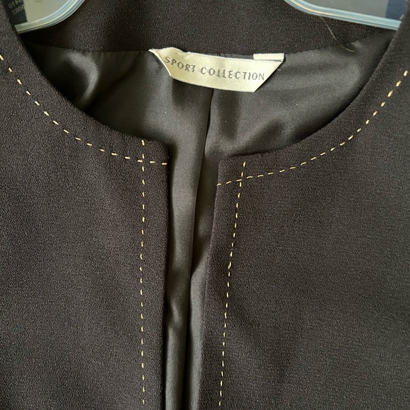 Black open front blazer - Picture 4 of 6